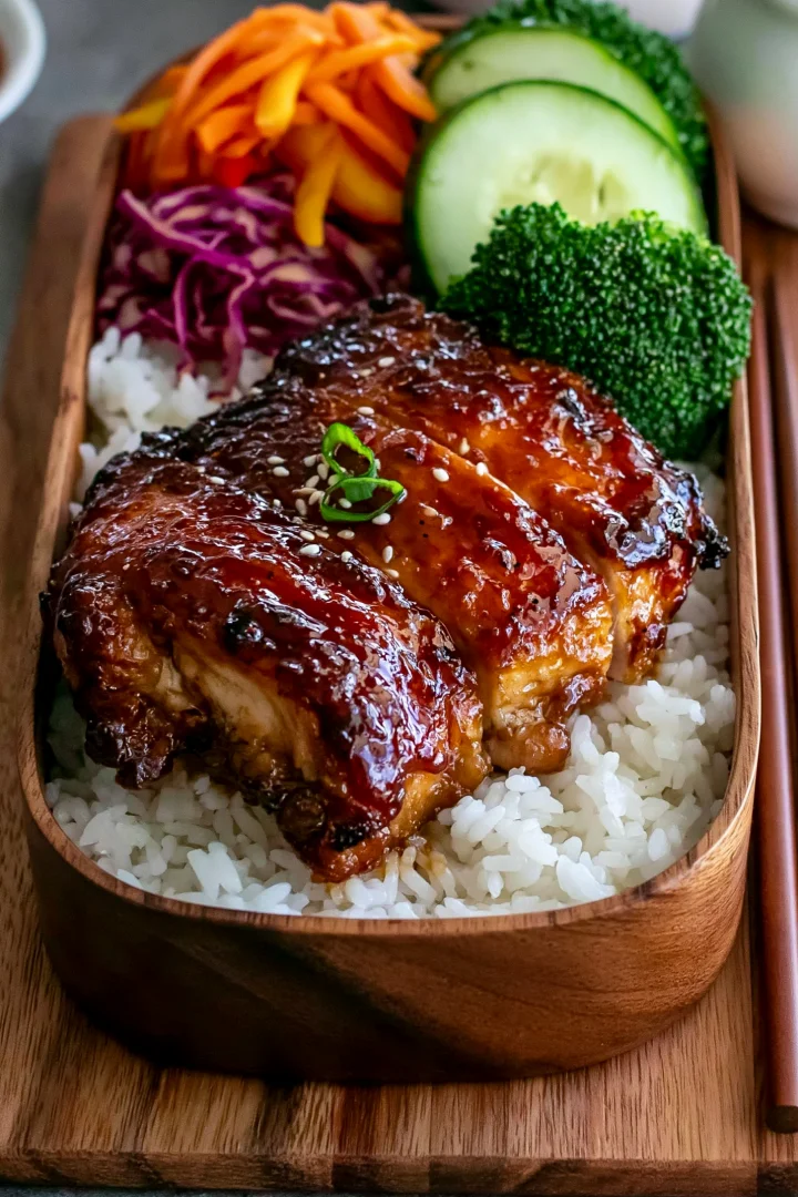 Easy Bento-Style Chicken Teriyaki Lunch Box Recipe