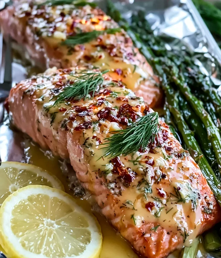 easy garlic butter baked salmon