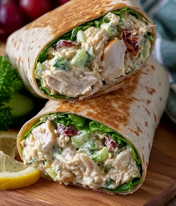 Easy High-Protein Chicken Salad Wrap