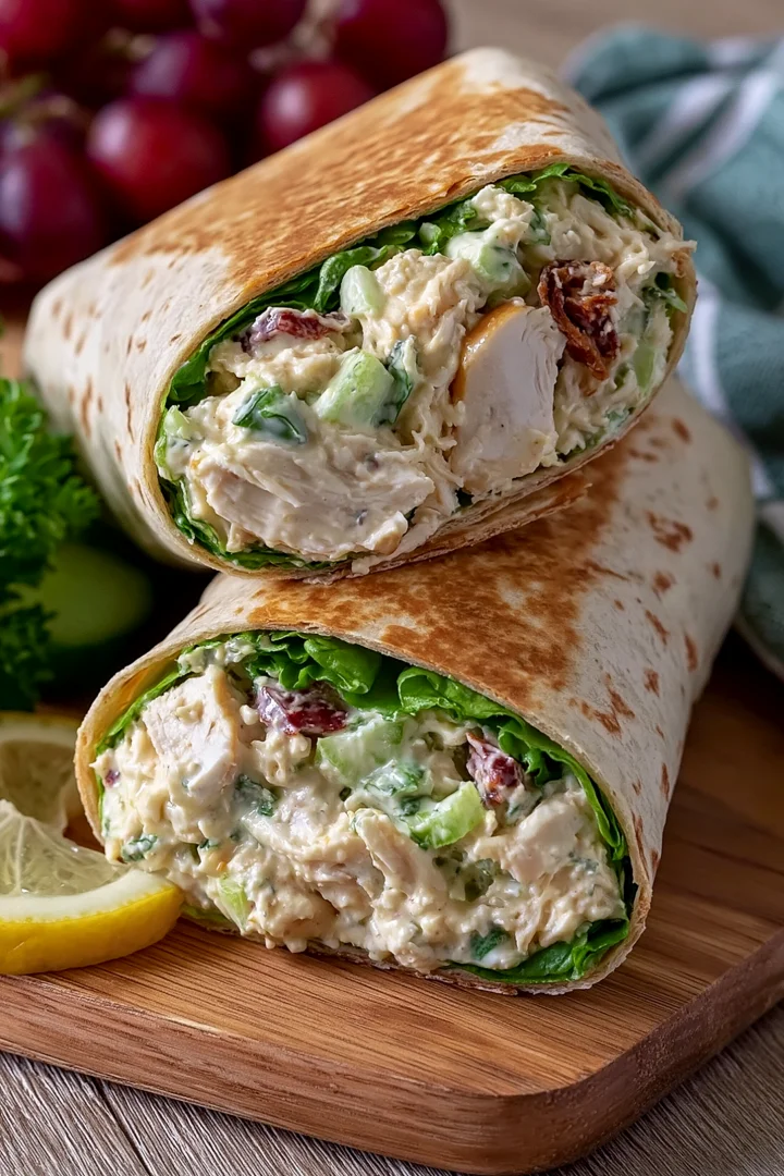 Easy High-Protein Chicken Salad Wrap