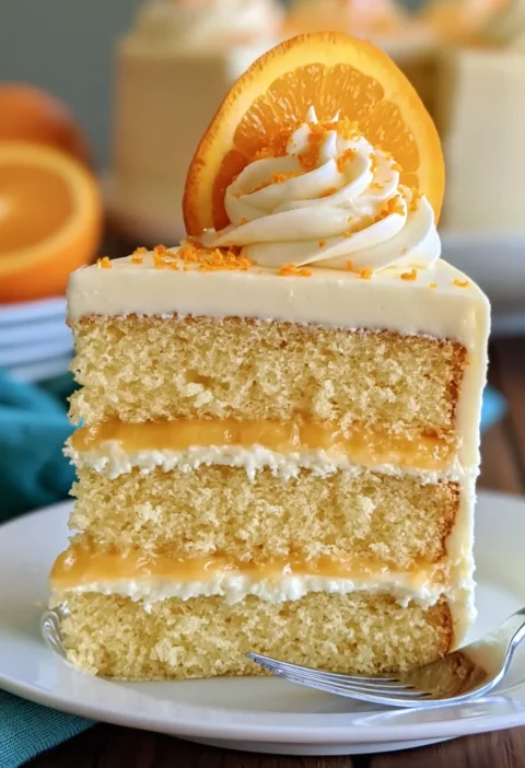 Homemade Orange Creamsicle Cake