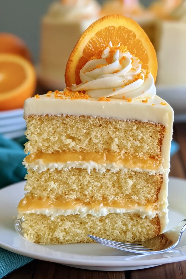 Homemade Orange Creamsicle Cake