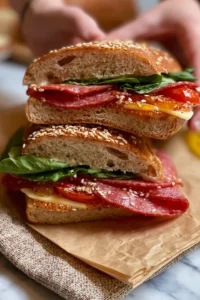 Hot Honey Salami Sandwich