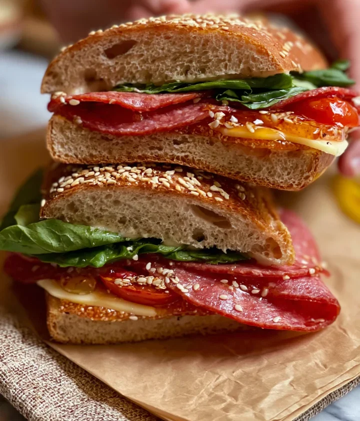 Hot Honey Salami Sandwich