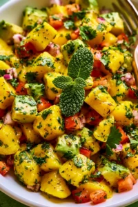 Mango Avocado Salad with Honey Lime Dressing