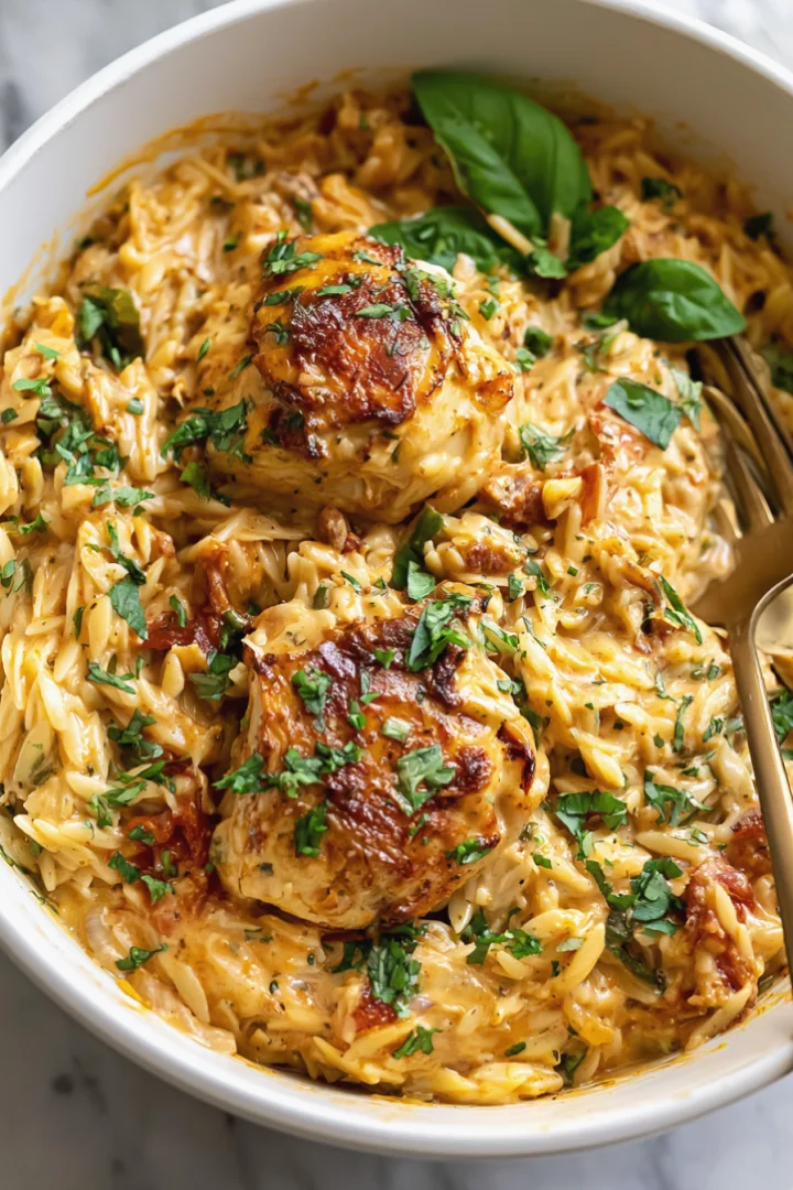 Marry Me Chicken Orzo