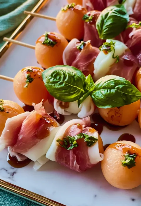 Melon Prosciutto Skewers