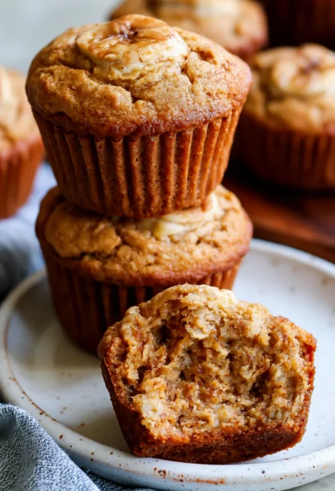 Peanut Butter Banana Muffins