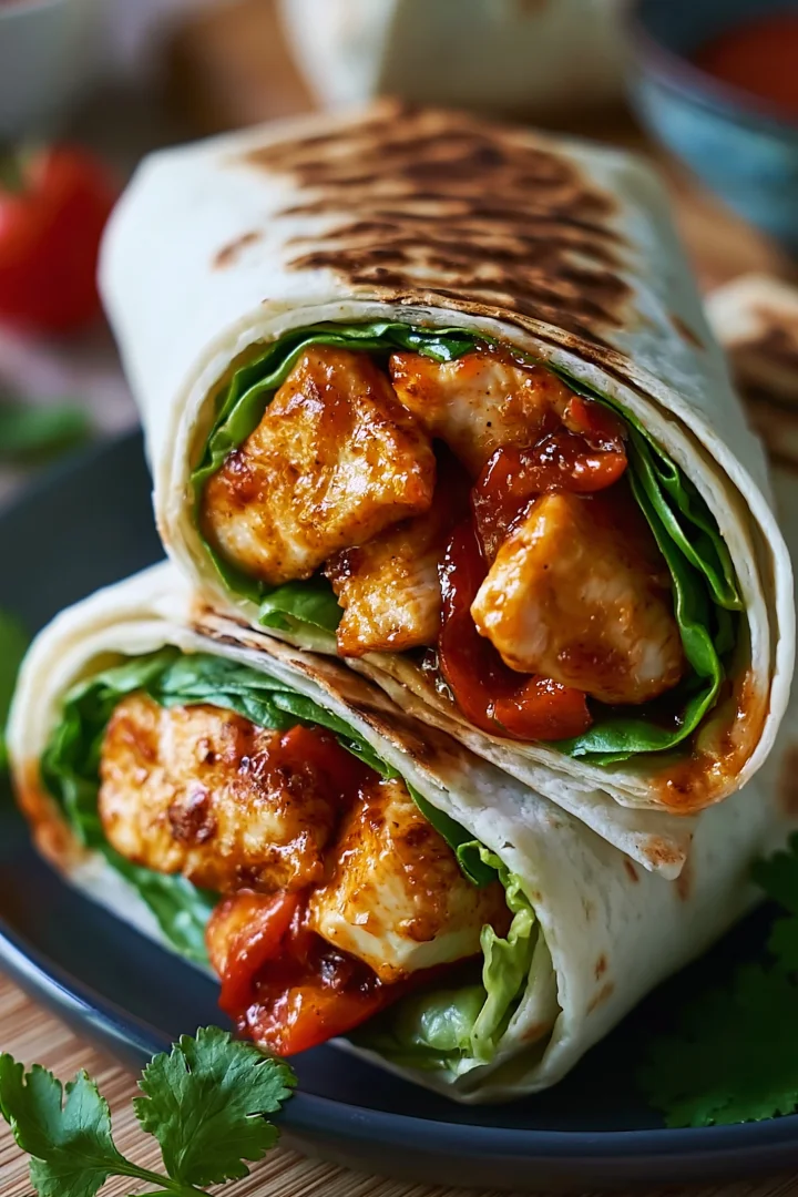 Quick & Easy Sweet Chili Chicken Wraps