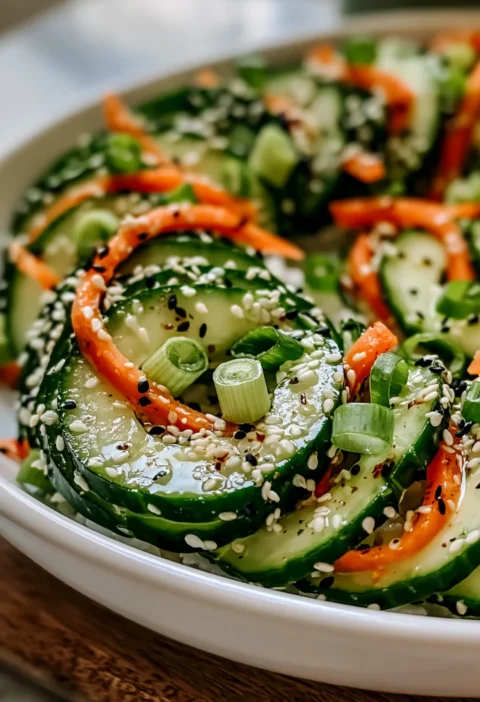 California roll cucumber salad