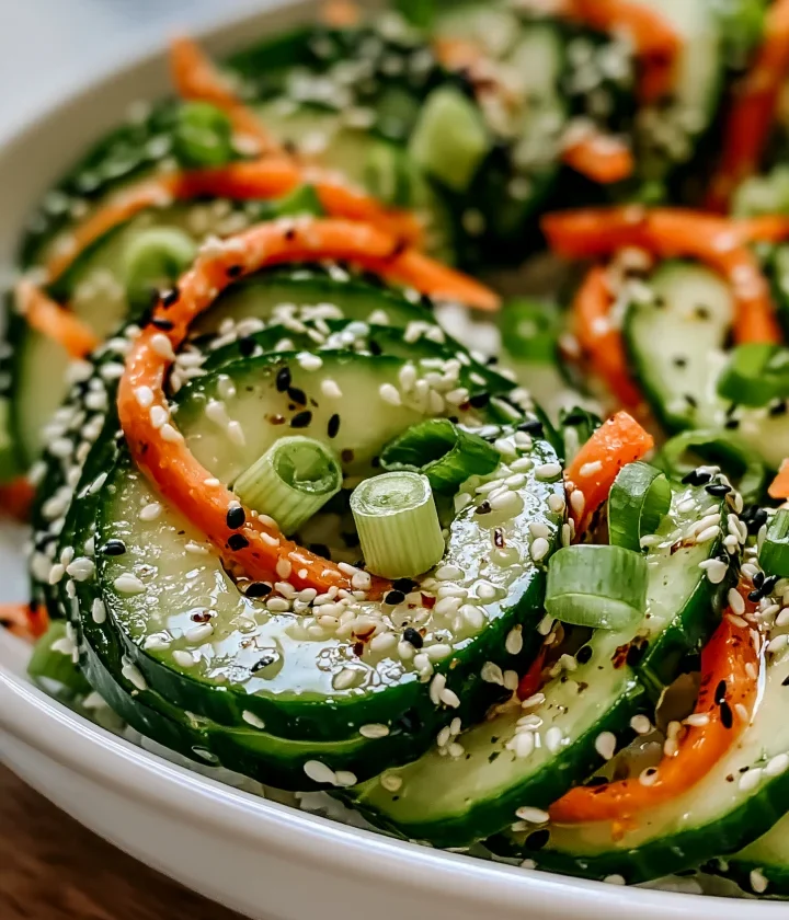California roll cucumber salad