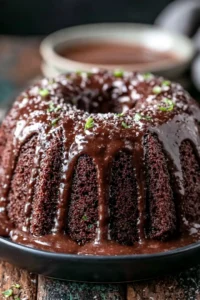 Rich Chocolate Zucchini Bundt Cake with Easy Espresso Glaze