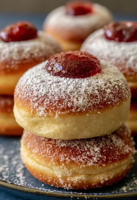 Vegan Baked Jelly Doughnuts