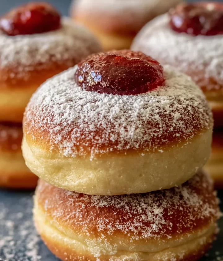 Vegan Baked Jelly Doughnuts