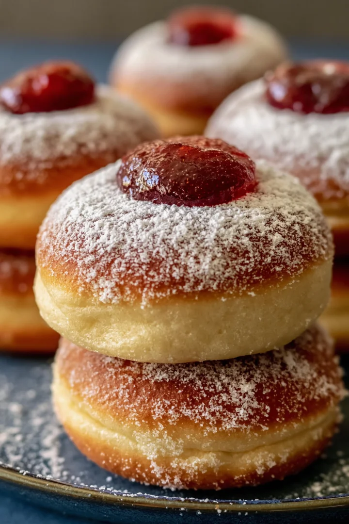 Vegan Baked Jelly Doughnuts