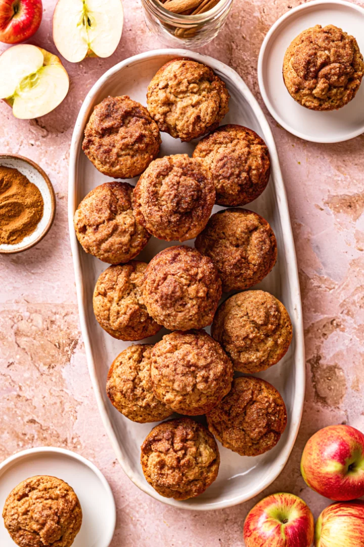 Apple Cinnamon Protein Muffins (Gluten-Free!)