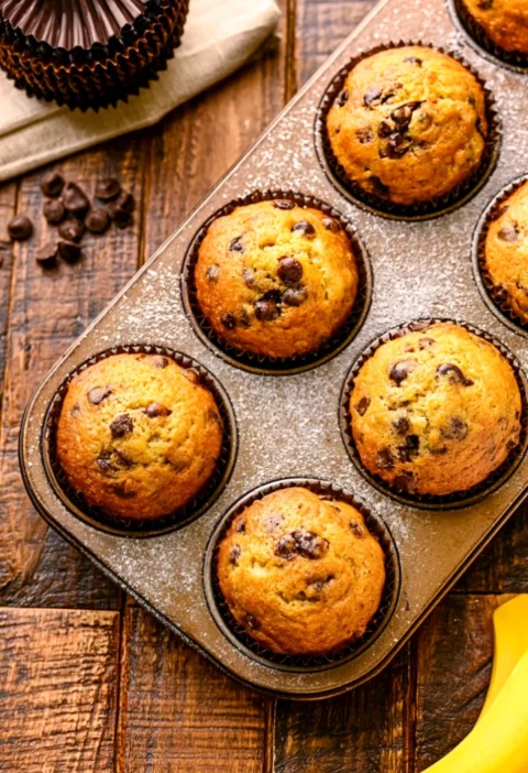 Banana Chocolate Chip Muffins