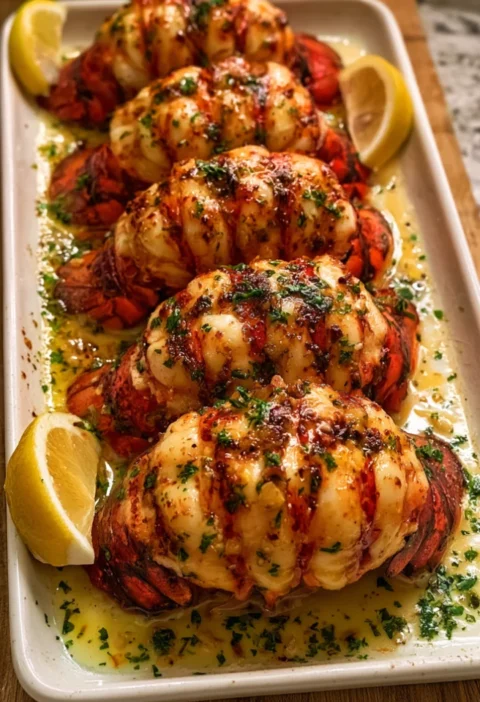 Buttery Garlic Lobster Tails