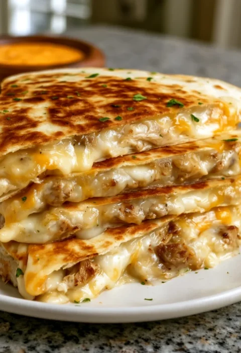 Cheesy Sausage Quesadillas