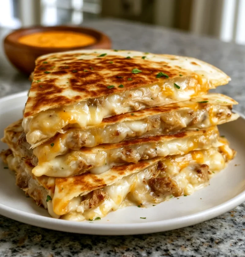 Cheesy Sausage Quesadillas