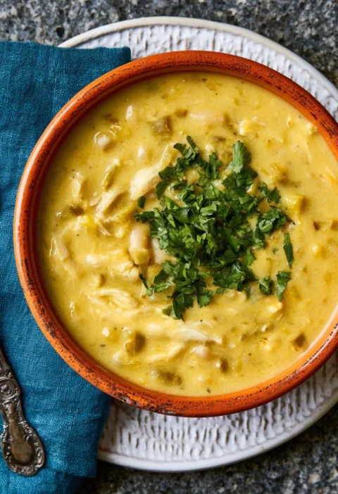 Chile Relleno Soup with Chicken