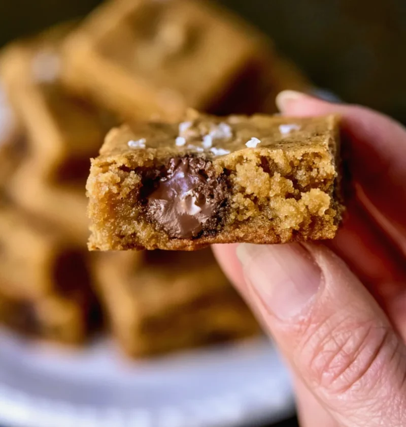 Chocolate Chip Tahini Blondies