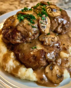 Classic Salisbury Steak with Mushroom Gravy