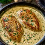 Garlic Herb Butter Chicken with Roasted Green Beans