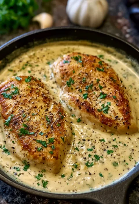 Creamy Garlic Herb Chicken