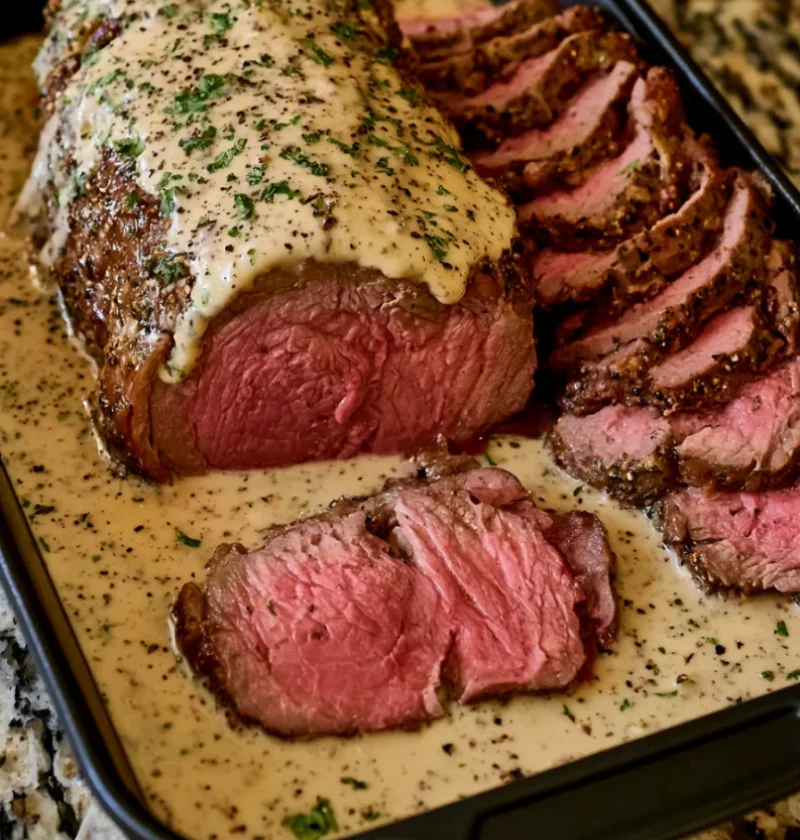Creamy Garlic Herb Roast Beef