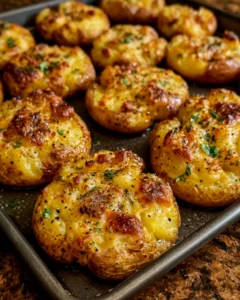 Crispy Parmesan Smashed Potatoes