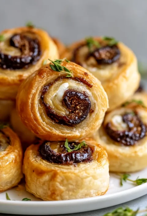 Delicious Fig and Goat Cheese Pinwheels