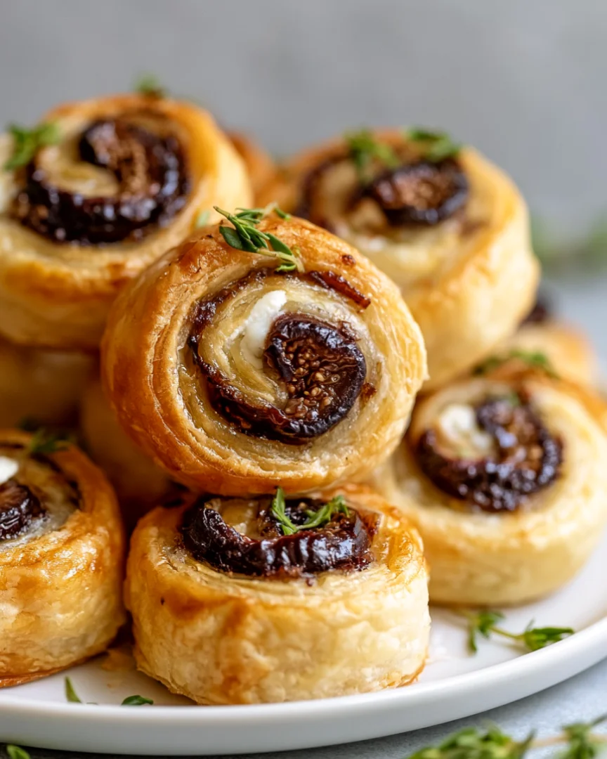 Delicious Fig and Goat Cheese Pinwheels