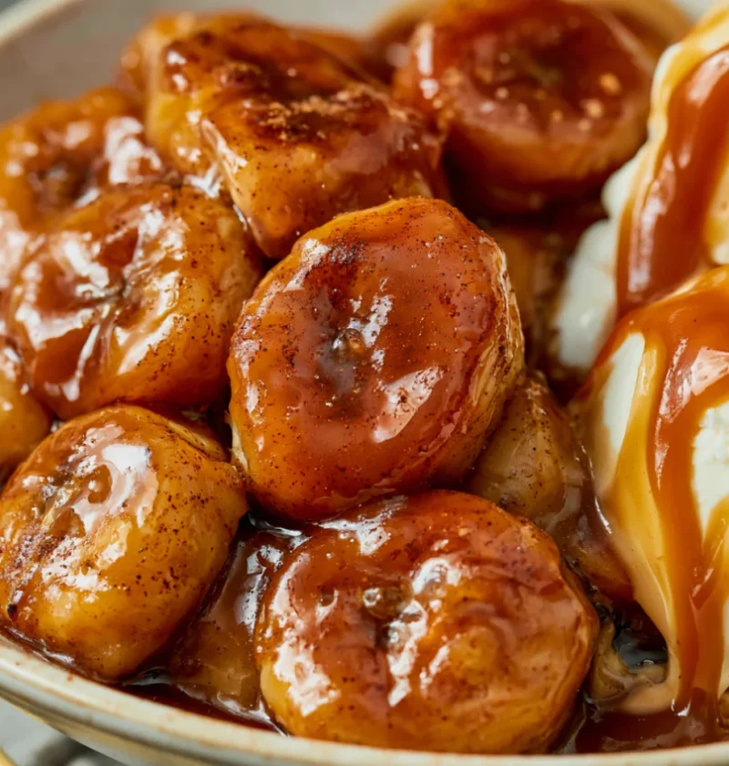 Fried Bananas in Honey Sauce