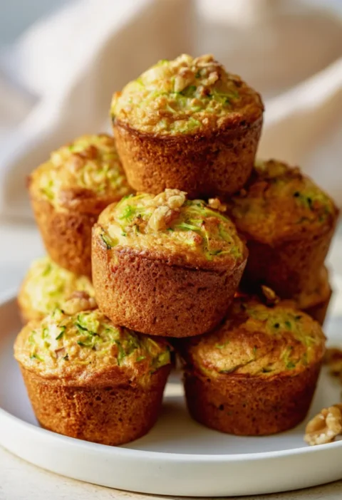 banana zucchini muffins