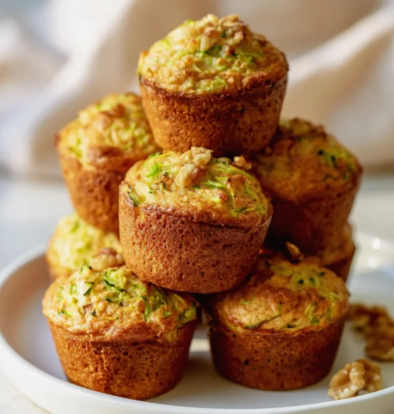 banana zucchini muffins