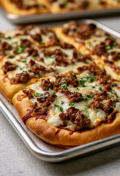 Oven Baked Beef Flatbreads