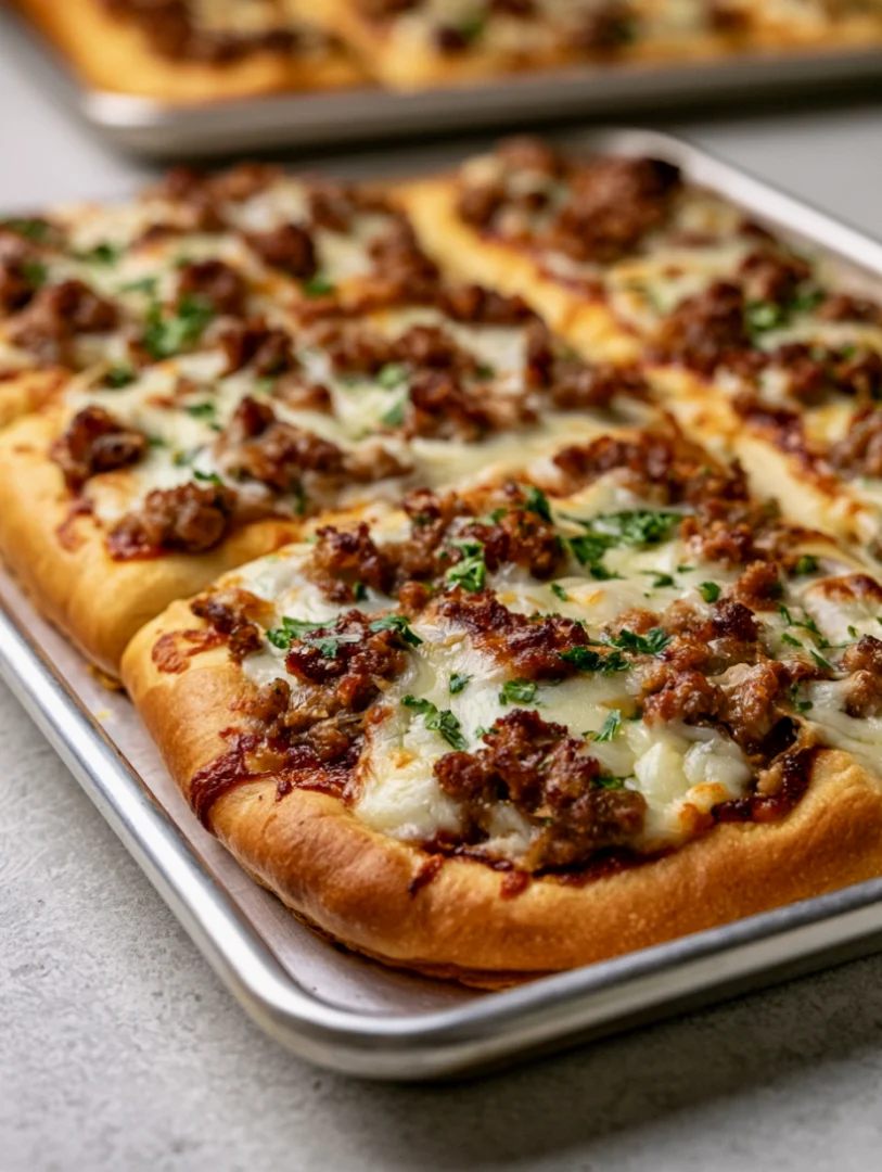 Oven Baked 4-Ingredient Beef Flatbreads