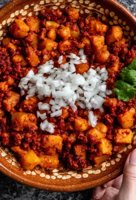 Papas con Chorizo