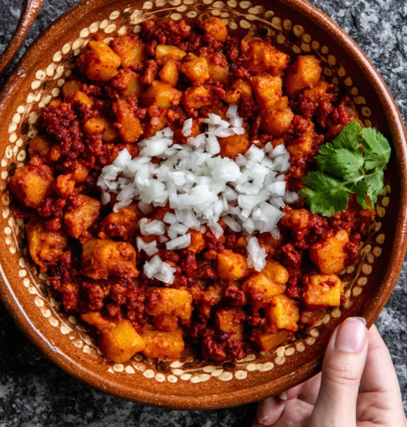 Papas con Chorizo