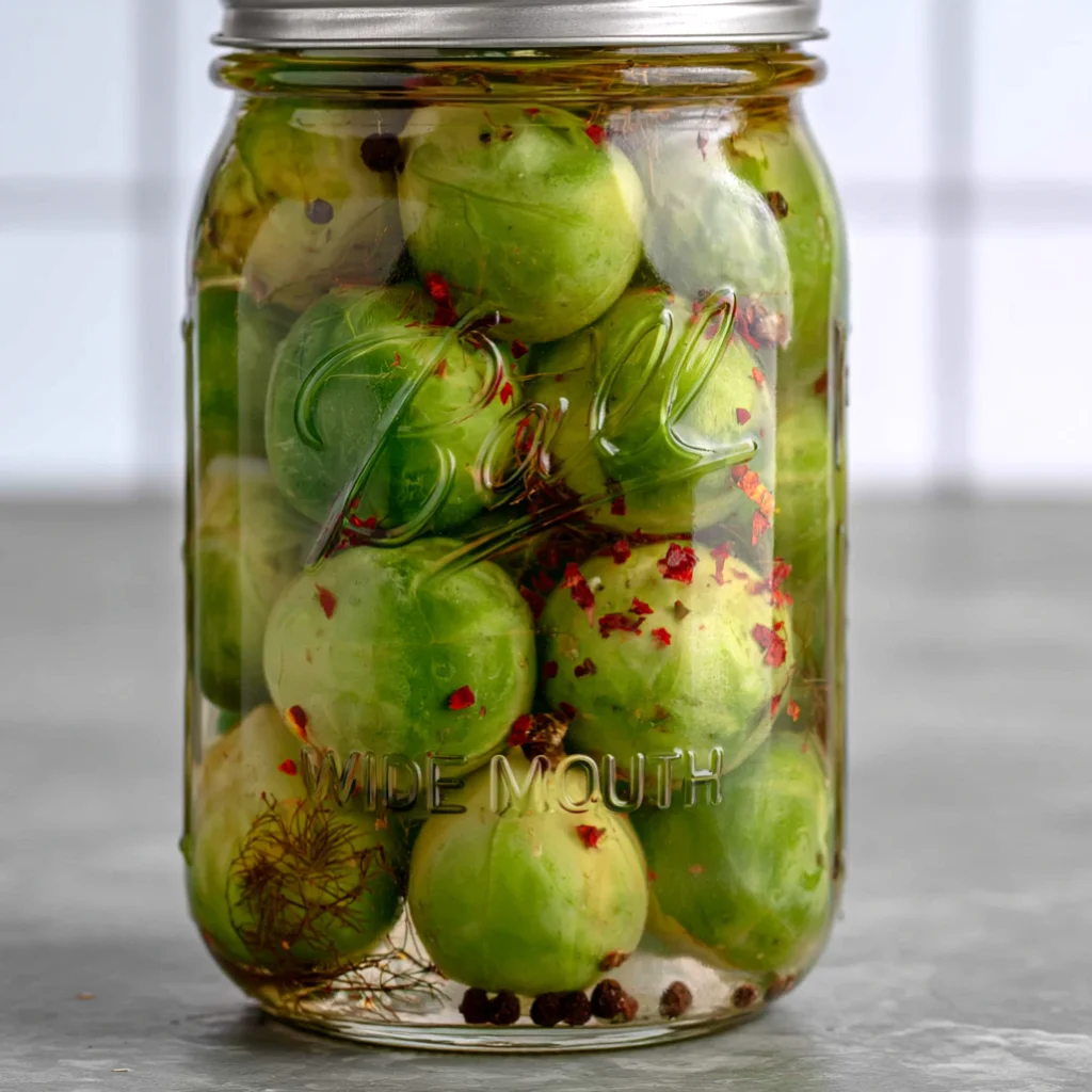 Pickled Brussels Sprouts (Frog Balls)