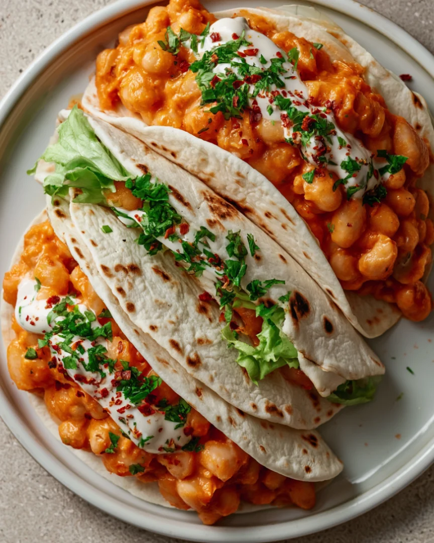 Savory Buffalo White Bean Tacos