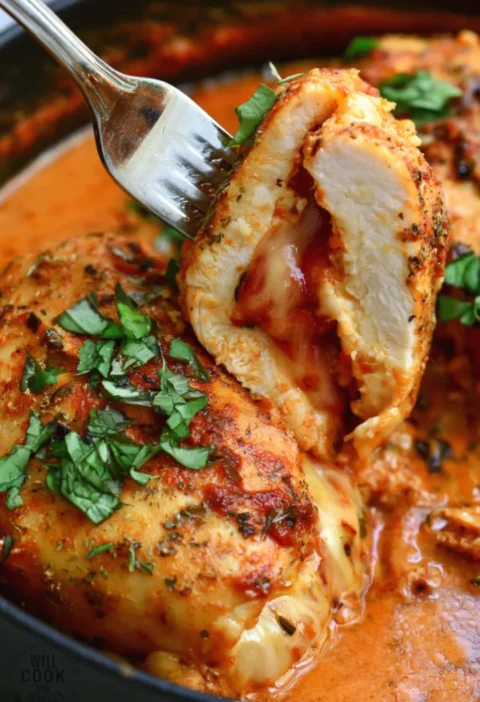 Sun Dried Tomato Pesto Stuffed Chicken