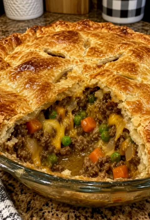 Beef and Cheese Pot Pie