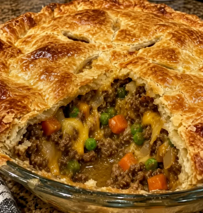 Beef and Cheese Pot Pie