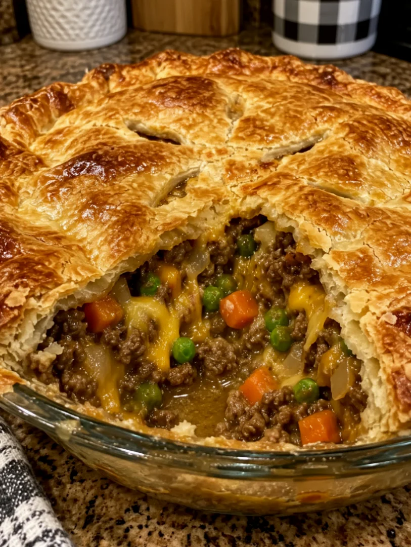 Beef and Cheese Pot Pie