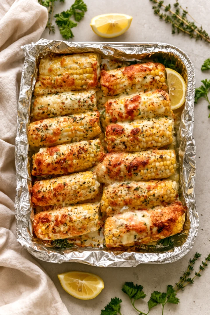 Cheesy Baked Corn on the Cob