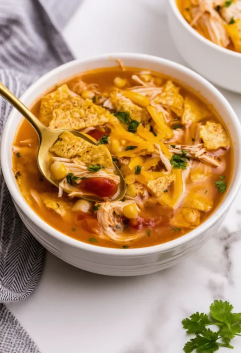 Crock Pot Chicken Tortilla Soup