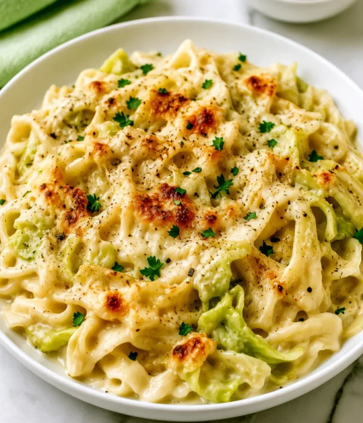 Easy Cheesy Cabbage Alfredo