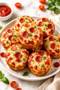 Pizza Muffins – Delicious and Cheesy
